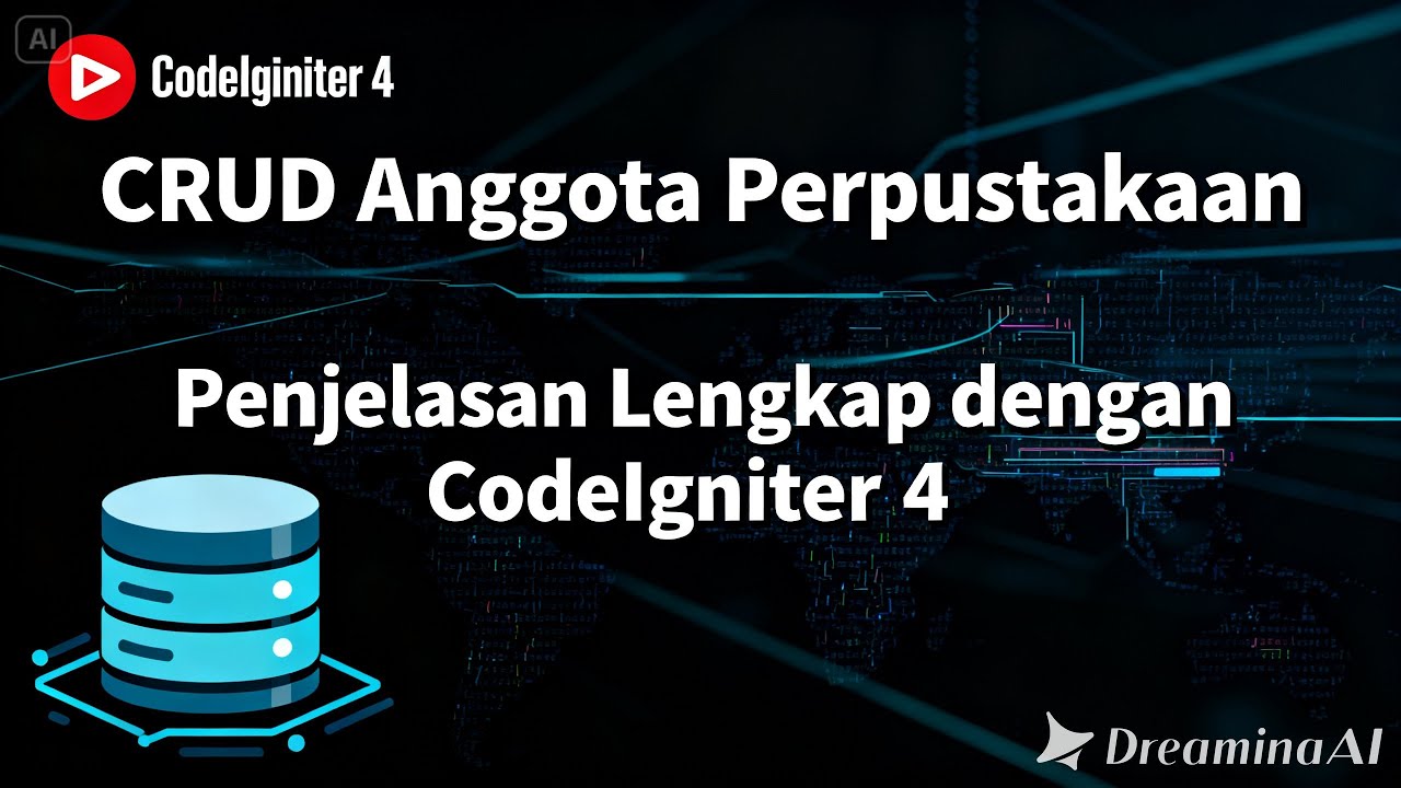 Penjelasan Lengkap CRUD Anggota Perpustakaan dengan CodeIgniter 4