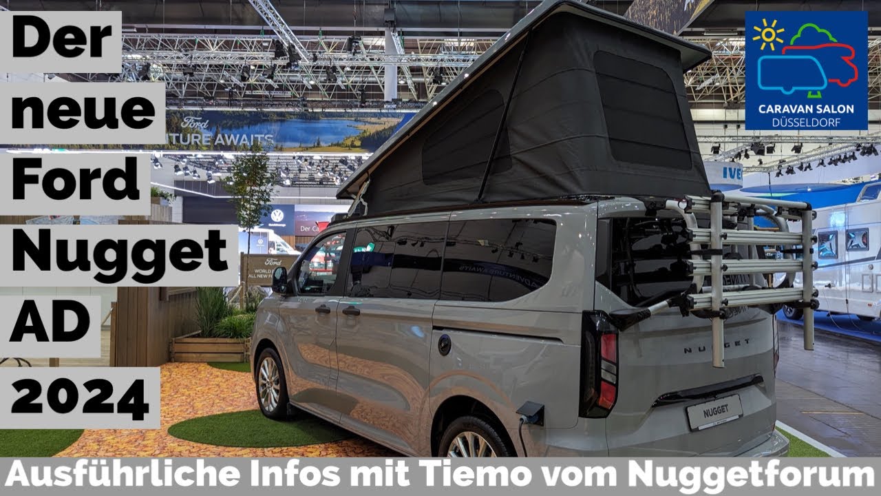 Der brandneue FORD NUGGET 2024 mit Aufstelldach auf dem Caravan Salon 23 | with Englisch Subtitles