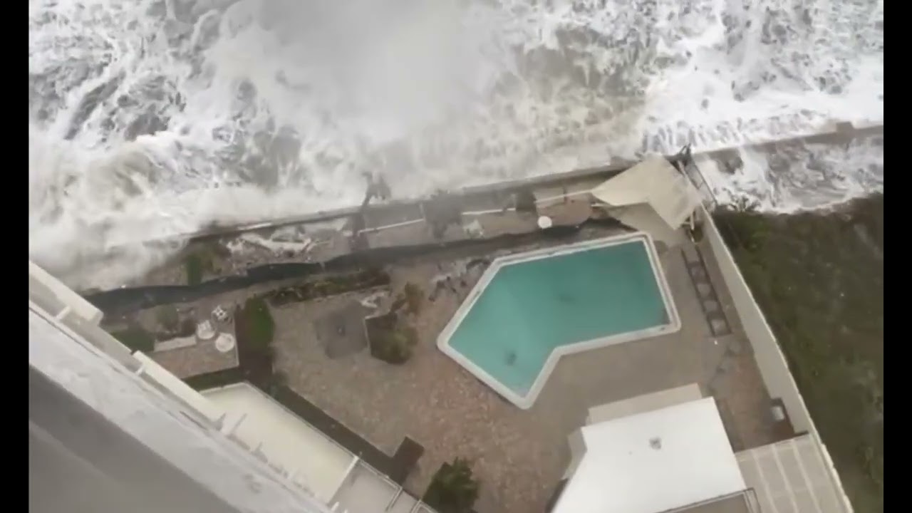 Hurricane Nicole Hits Daytona: Raw Footage + Wave & Tide Analysis Shows Max Impact, Dune Collapse