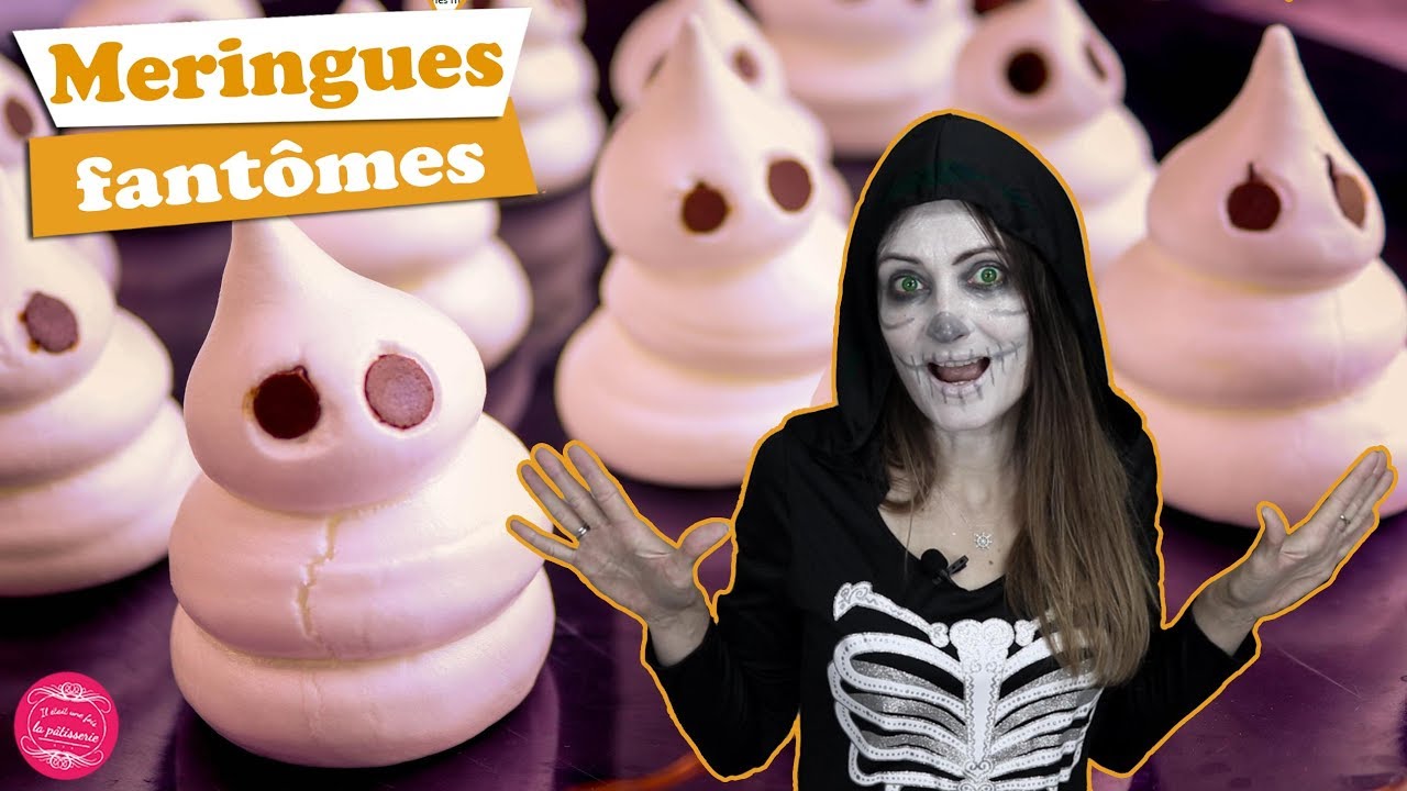 👻 MERINGUES FANTOMES D'HALLOWEEN 👻