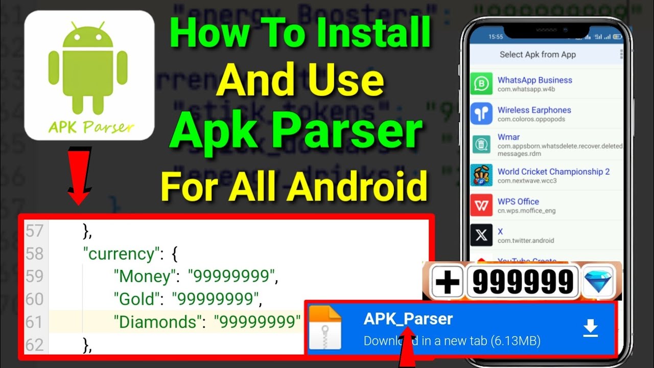 How To Install And Use Apk Parser for Any Androids || 2024