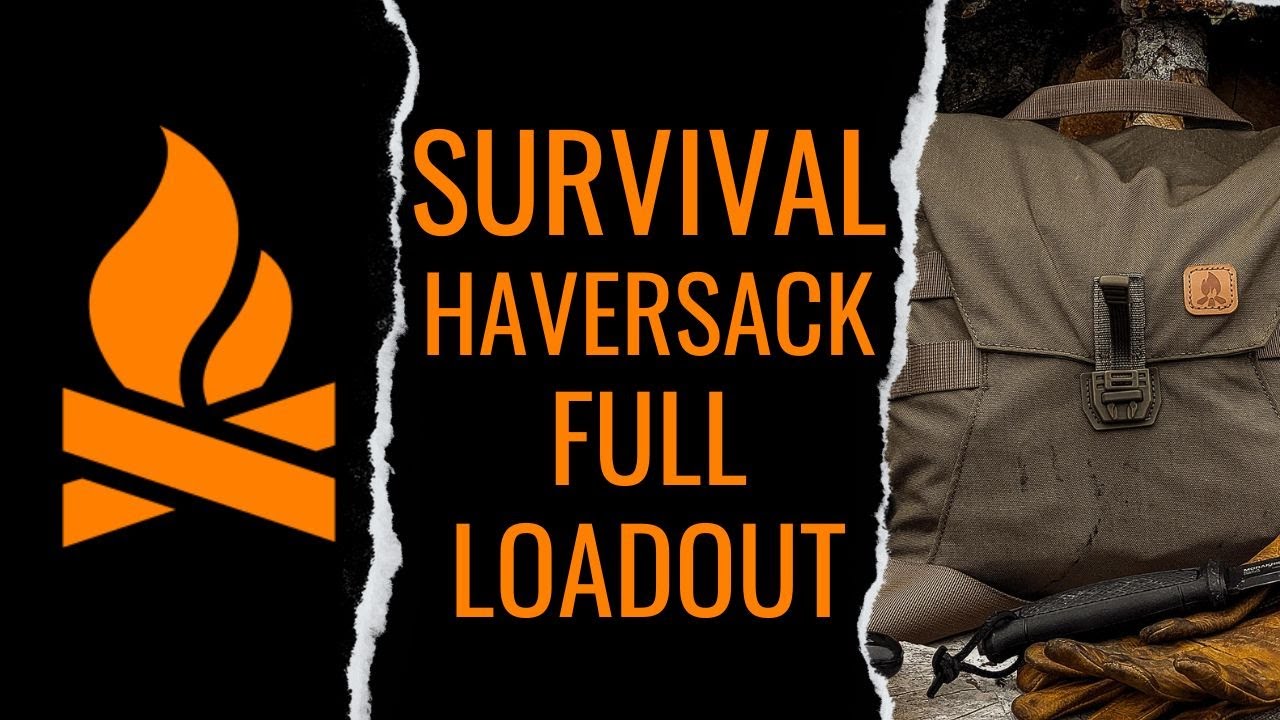 Essential 72-Hour Scout Kit Survival Haversack Kit Full Loadout Traditional Minimalist Bushcraft