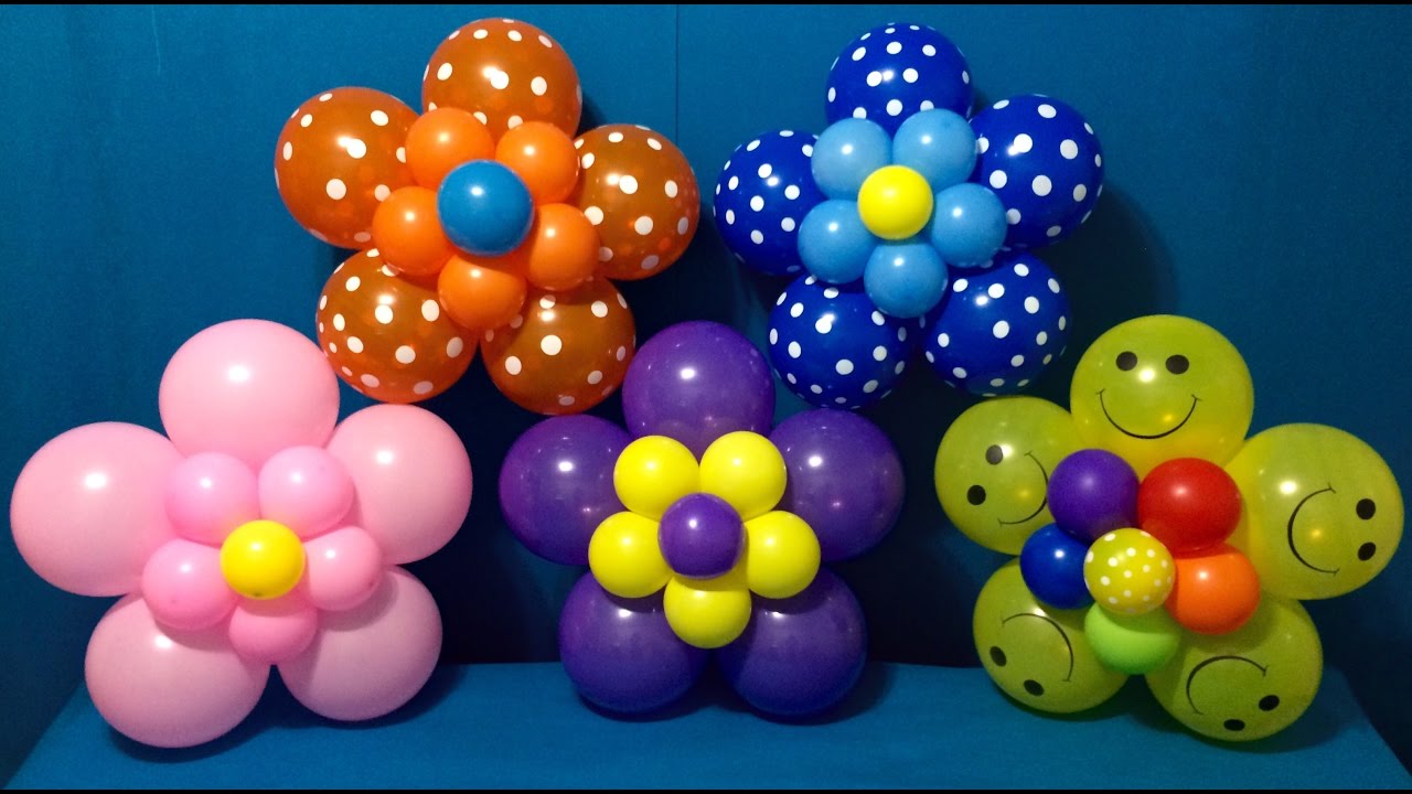 Dollar Store Balloon Décor! Easy Giant Flowers