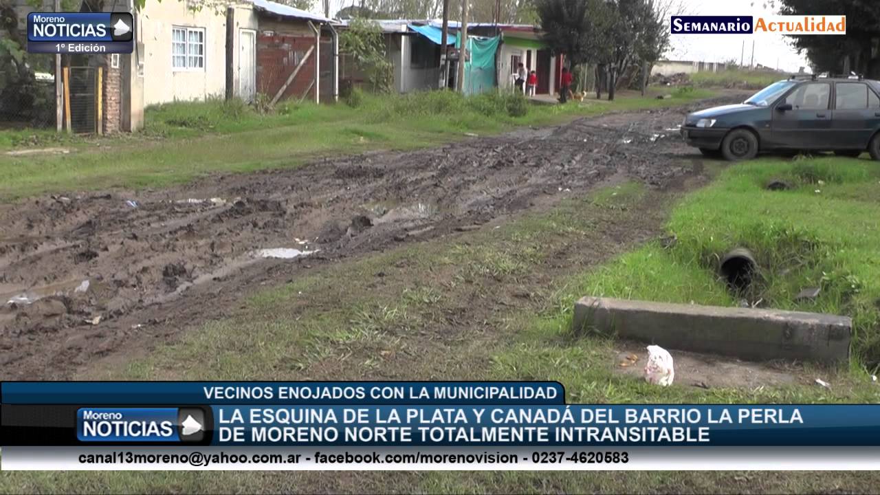 La esquina de La Plata y Canad&aacute; del barrio La Perla totalmente intransitable   Vecinos
