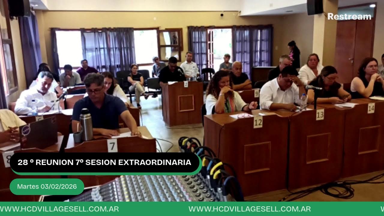 28º REUNION 7º SESION EXTRAORDINARIA MARTES 03/02/2026