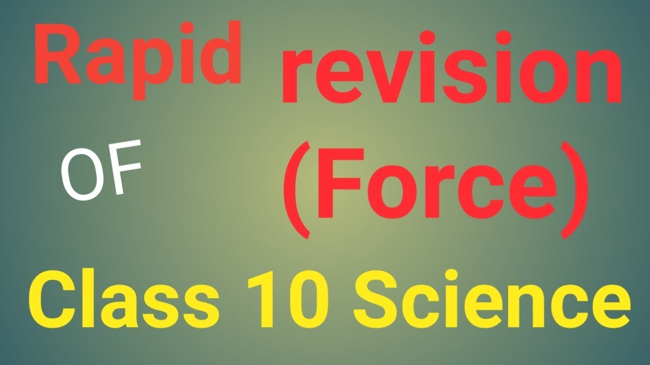 Rapid revision (force) || Class 10 Science|| See exam preparation|| Home Tuition Nepal