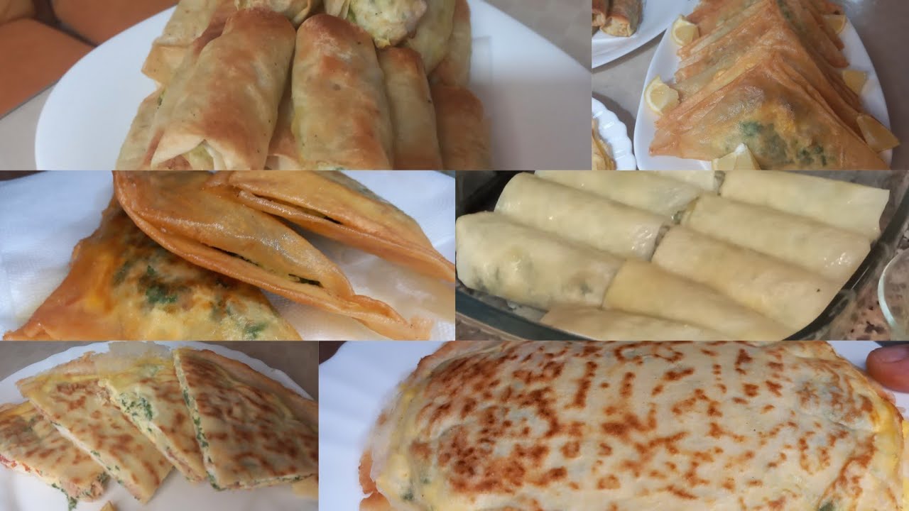 Brick Tunisien  أربعة أنواع بريك تونسي بحشوات مختلفة 🥟🥟