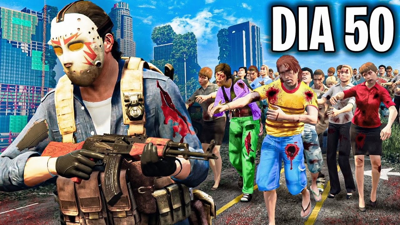 Sobreviví 50 DÍAS a un Apocalipsis Zombie 😰Gta RP