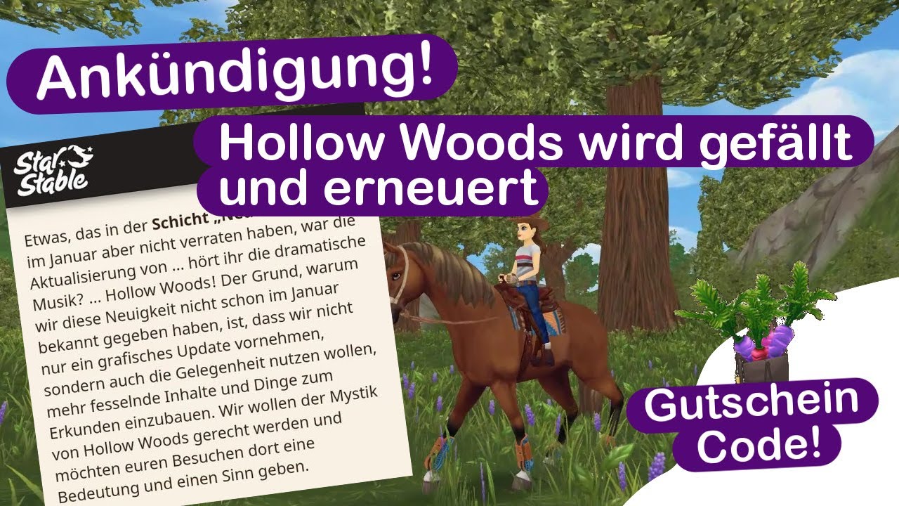 Hollow Woods wird erneuert und ein neuer Gutschein Code