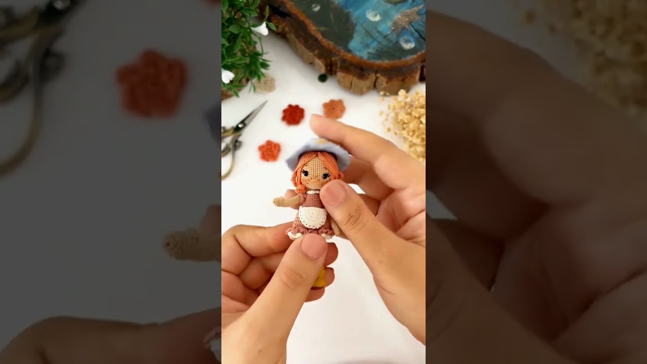 Crochet Mini Amigurumi Doll #crochet #amigurumi #doll #crochettutorial #crochetpattern