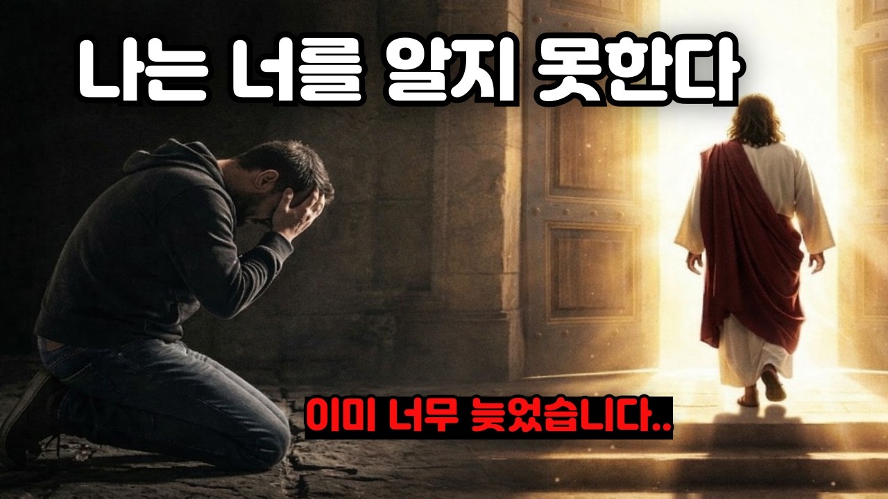 예수님이 &lsquo;나는 너를 알지 못한다&rsquo; 하실 5가지 징후 | 마태복음 7:23