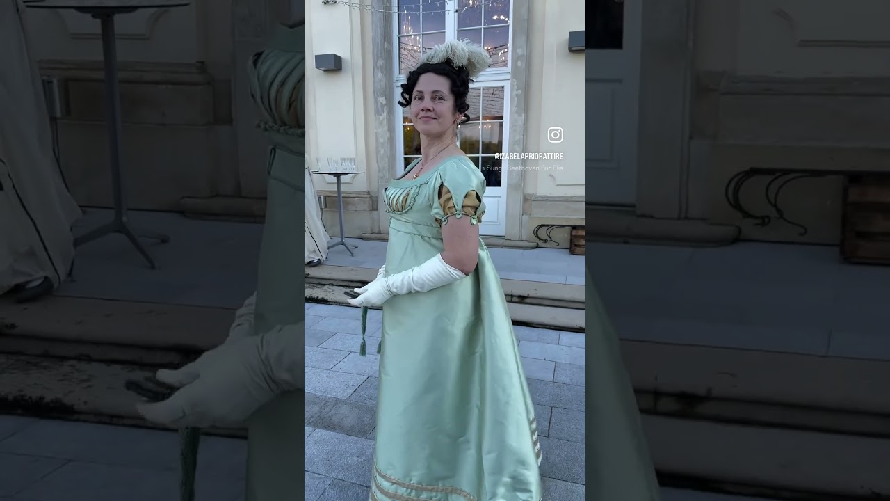 The newest gown from my next book, the Regency and Romantic Dressmaker- preorder out now!