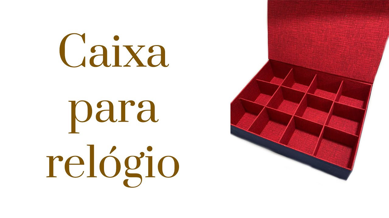Não sabe fazer divisões de encaixe?/ caixa para relógio/cartonagem.