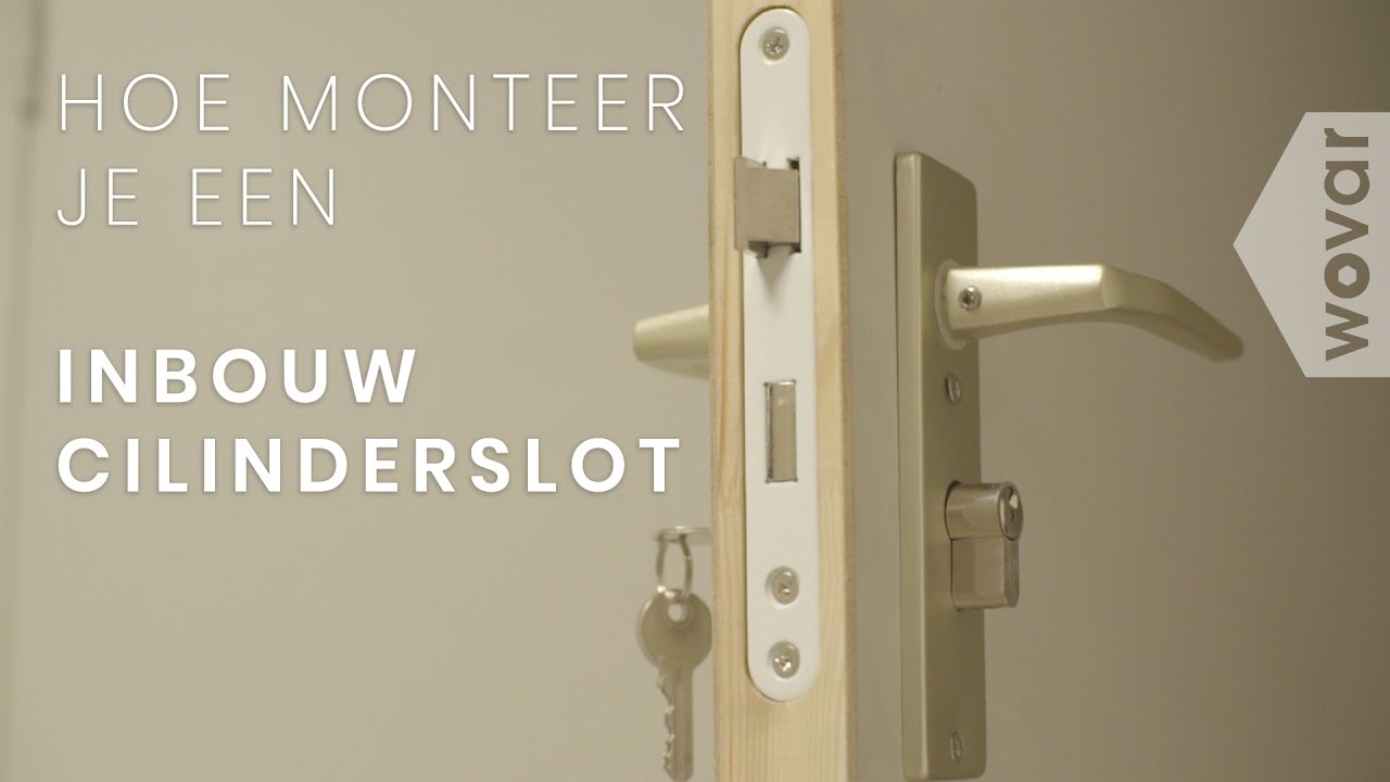 Inbouw cilinderslot met deurbeslag monteren | Inbouwsloten deuren