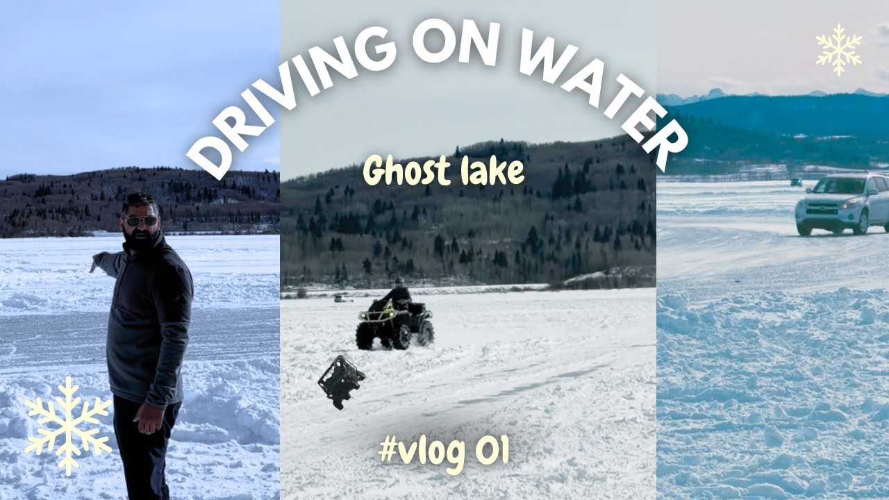 Pani pe drift| Driving at GHOST LAKE| Raw Experience |Canada 🇨🇦Vlogs