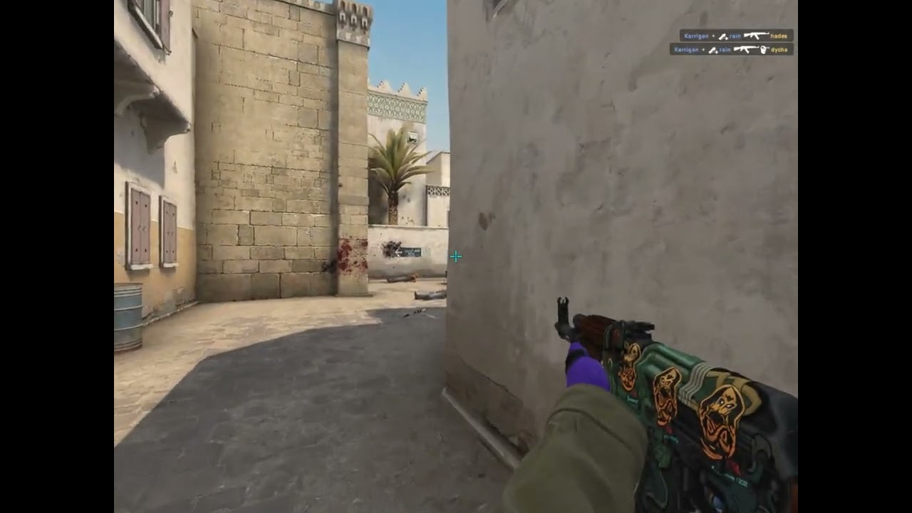 FaZe Rain flash top mid from short Dust2 push mid