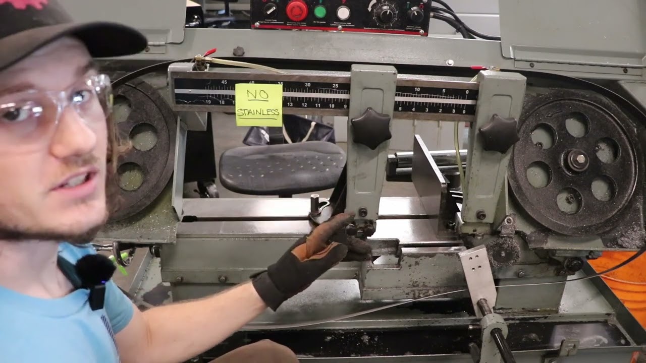 Horizontal Bandsaw Blade change