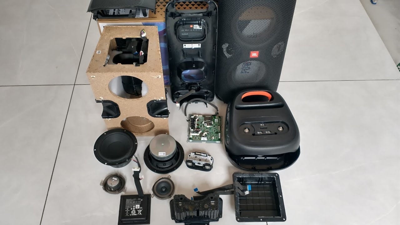 JBL Partybox 110 Look Inside (Disassembled) Teardown (Desmontada) Por dentro