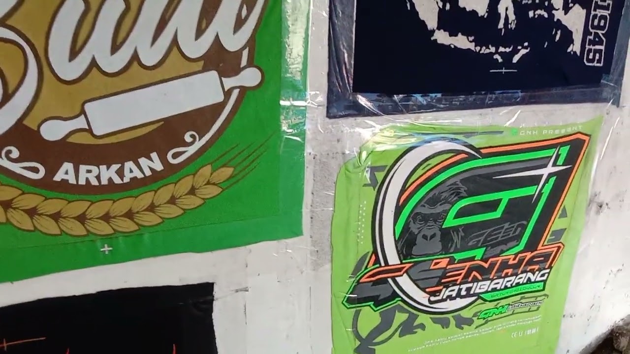 Sablon Manual plastisol 6 warna bahan catton combed 24s