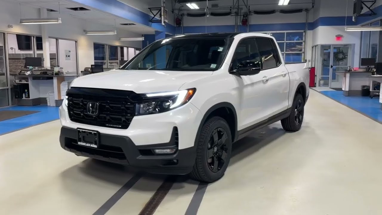 Platinum White 2026 Honda Ridgeline Black Edition 2-Tone | Black Interior Walkaround & Full Tour