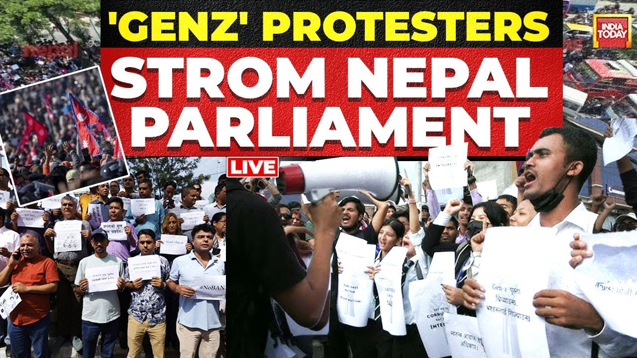 Nepal Protest LIVE: Anti-Government Protests Erupt Govt Over Ban On Social Media | India Today News