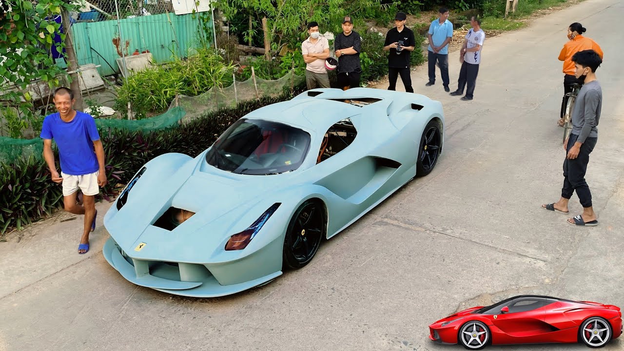 We're building a ferrari supercar that's nearing completion