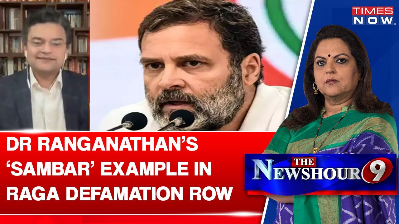 Anand Ranganathan's 'Sambar' Example On Rahul Gandhi-Modi Surname Defamation Row | English News