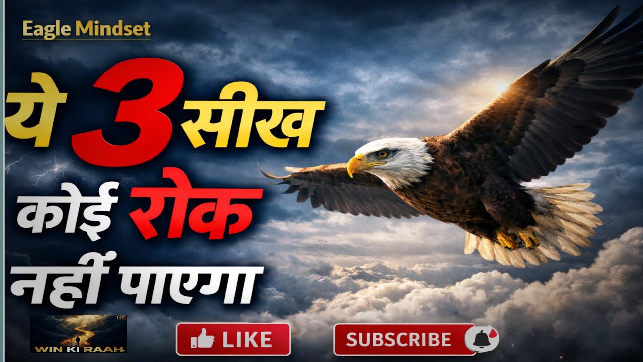 बाज़ Mindset: तूफान से डर नहीं, ताकत बनाओ #eaglemindset #motivation #mentalhealth