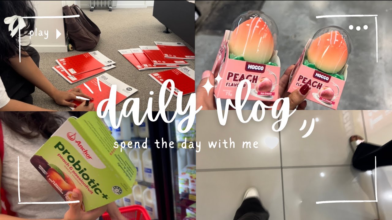 day in my life 🎀 | shopping 🛍️ | back to school 📚 | snacks 🍦