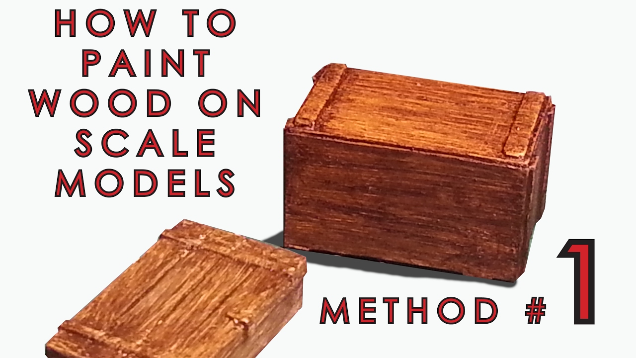 How to paint wood on scale models - Method 1 of 3
