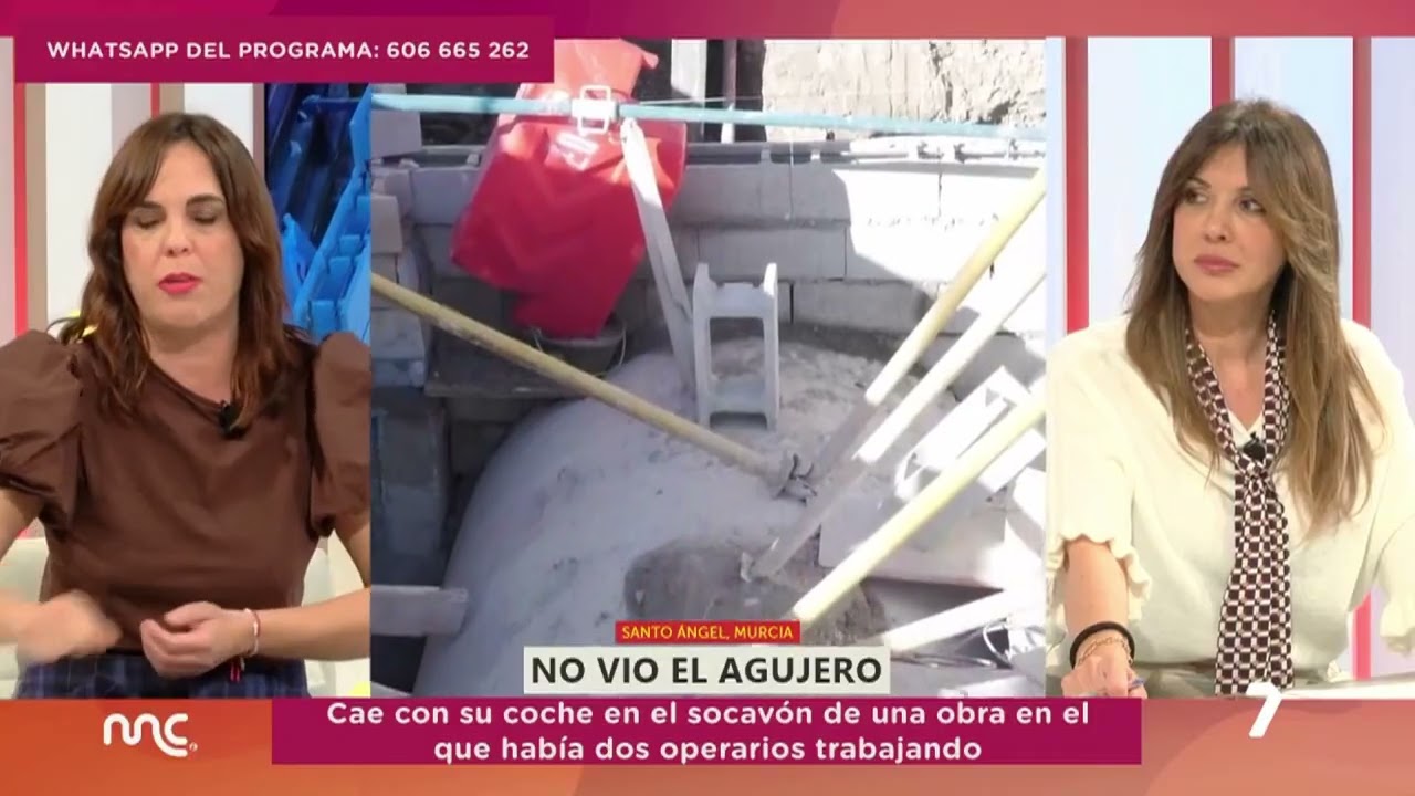 CAE CON EL COCHE EN UN SOCAVÓN DE LAS OBRAS EN LA COSTERA SUR