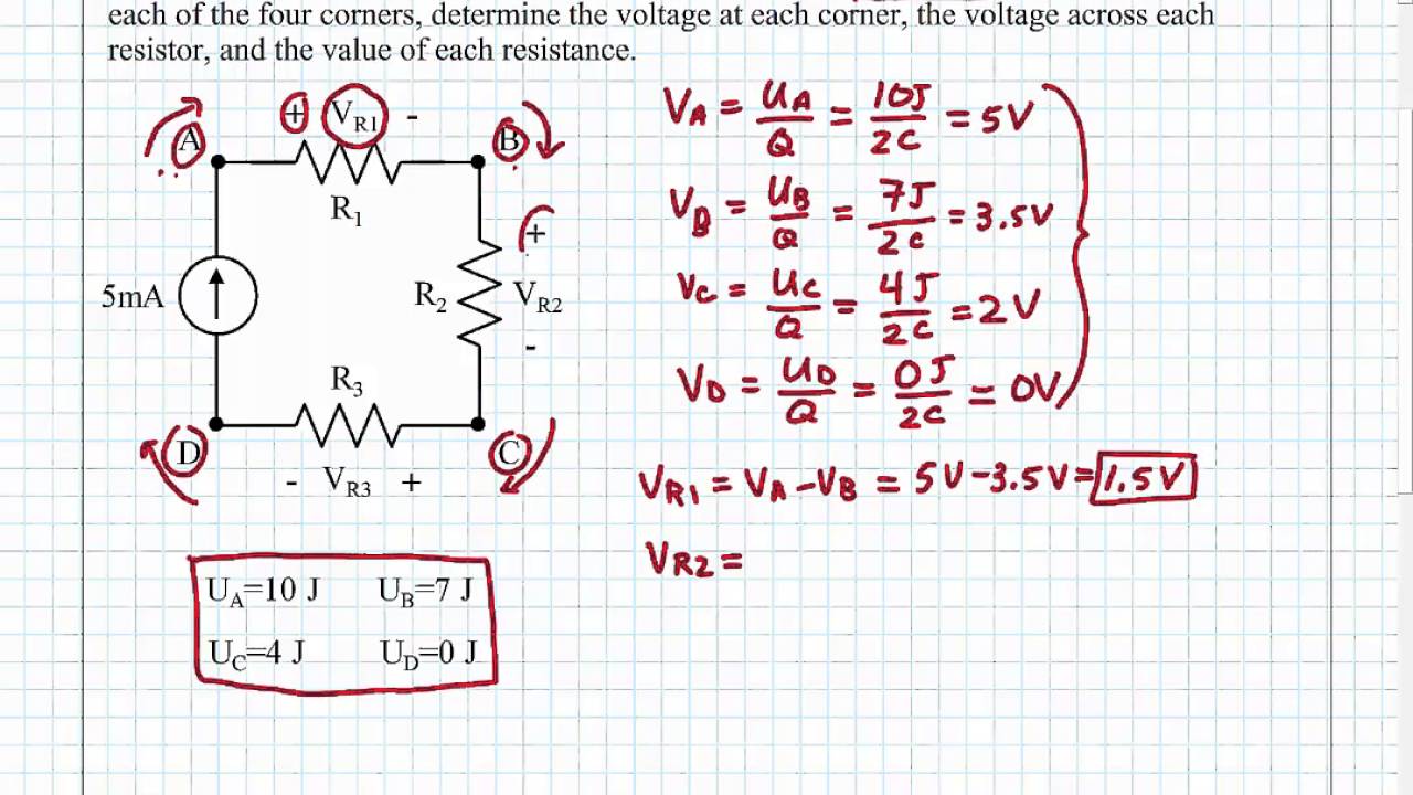 ECE 100 02 Energy and Voltage Example