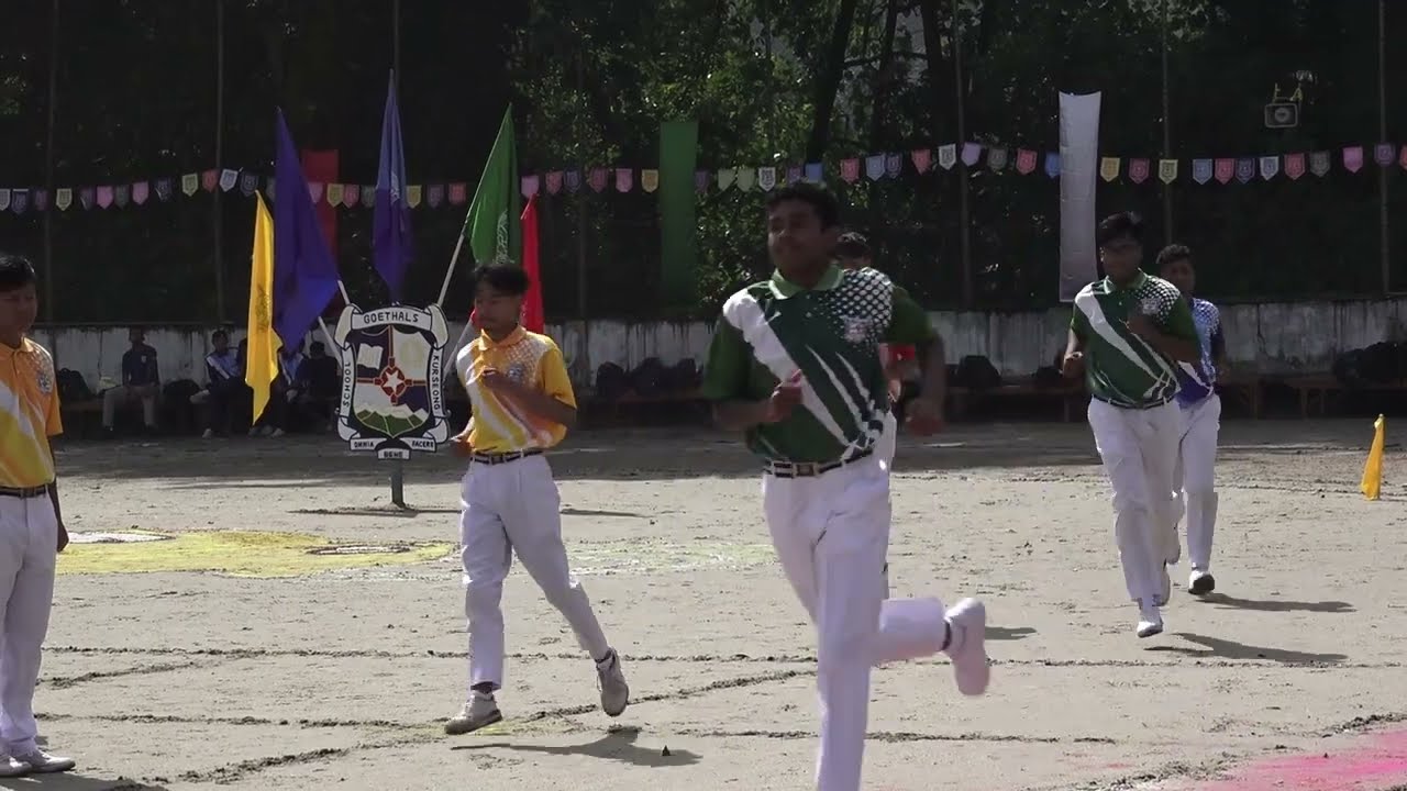 MARCH PAST   ANNUAL SPORTS 2024 , GOETHALS MEMORIAL SCHOOL, KURSEONG. BOYS BOARDING AND DAY SCHOOL