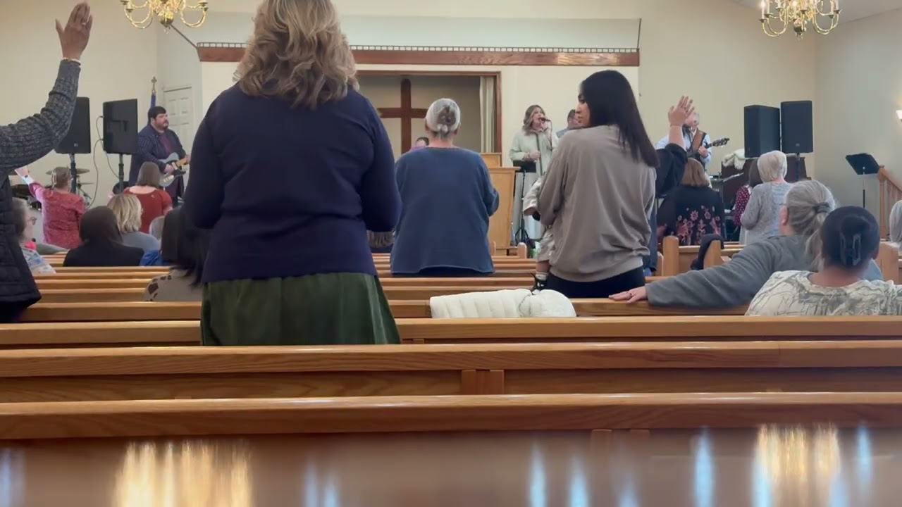 The stone family singing at stokes chapel church 