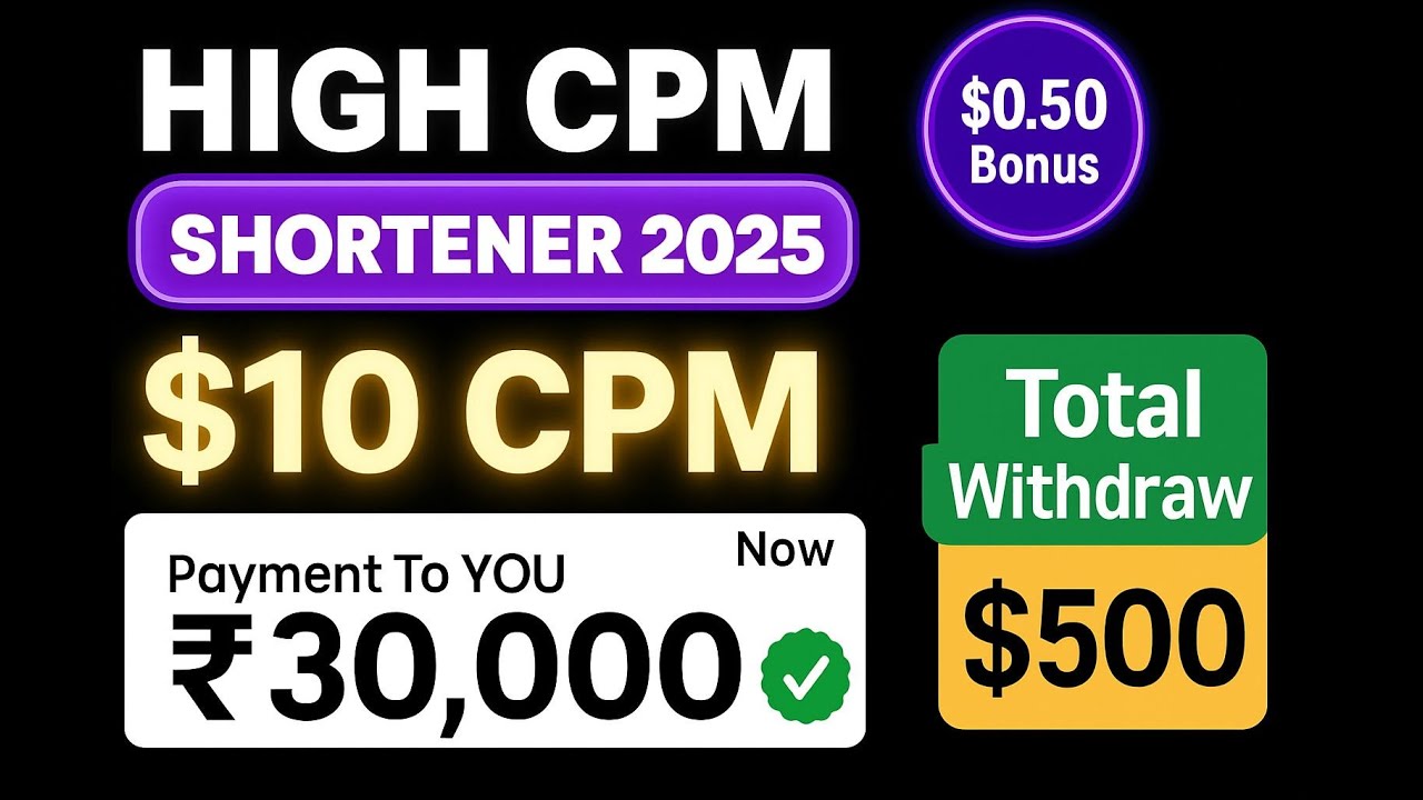 Best URL Shortener to Earn Money in 2025 | No Captcha, Instant Payout!