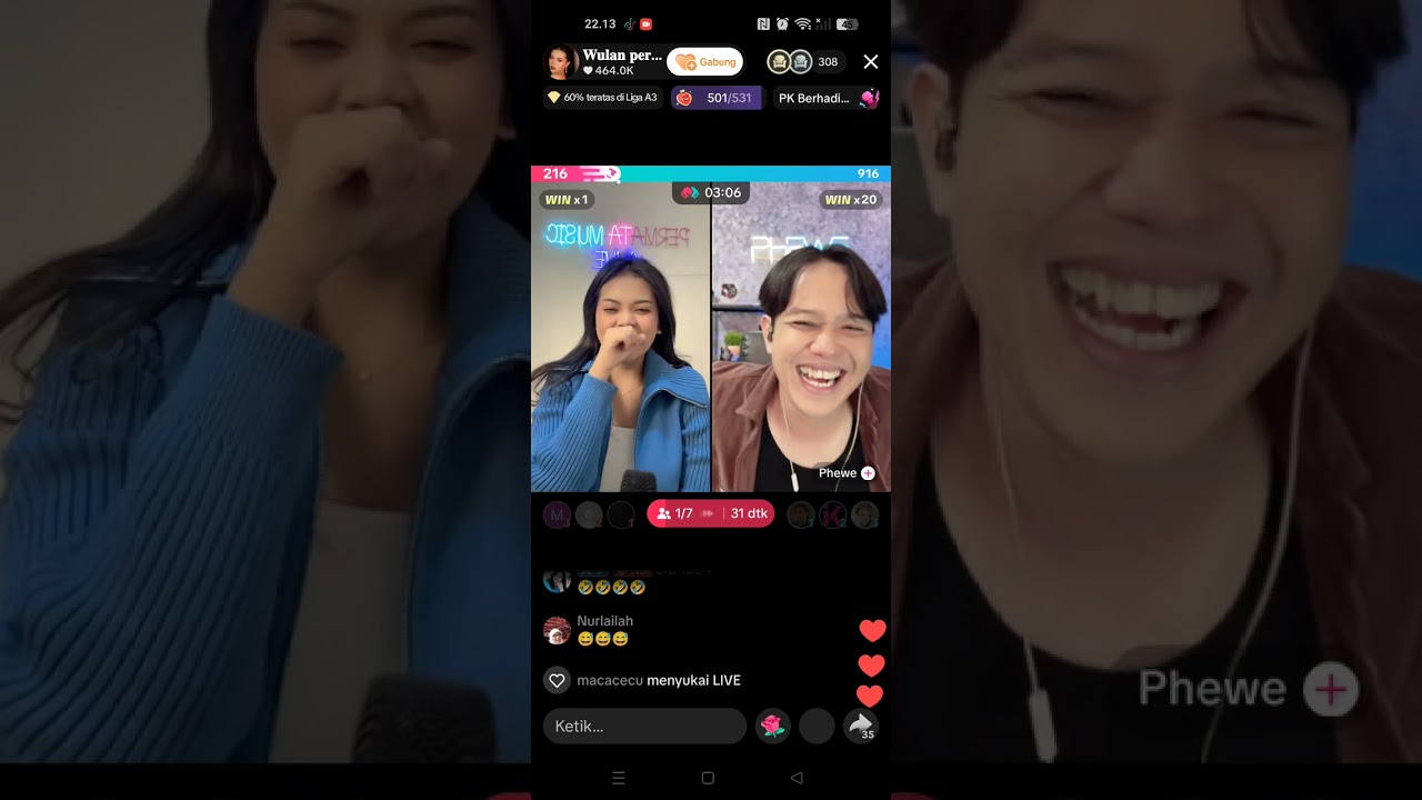 Live Wulan a phewe bincang santai 😂😂