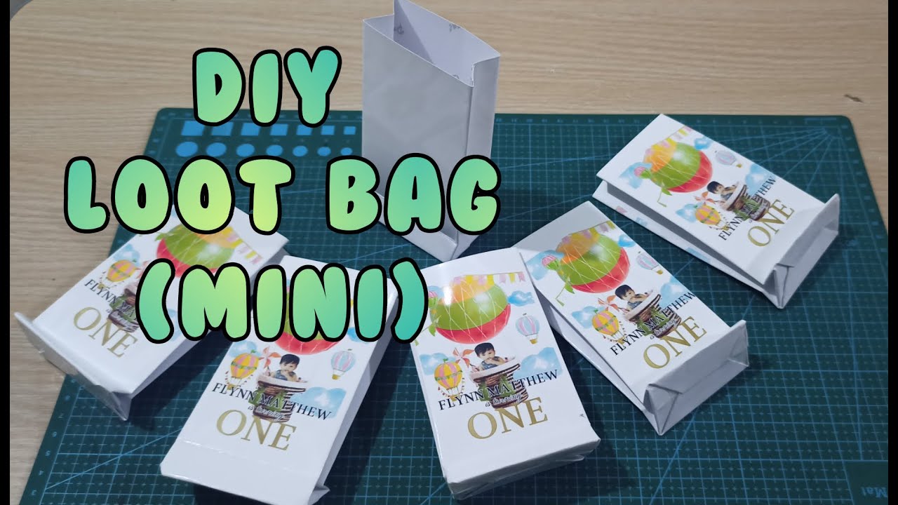 how to make Diy mini  LOOT BAG