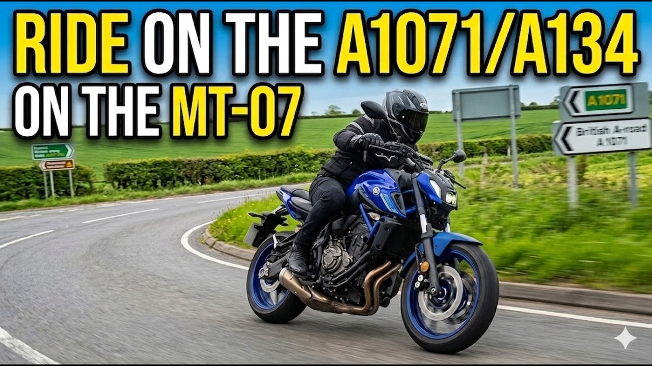 Ride on A1071 and A134 on MT-07