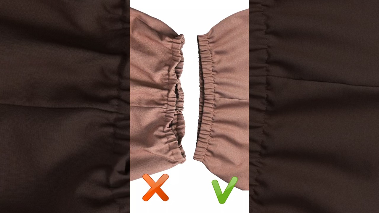 Favorite way to sew elastic to waistband correctly! Miarti 🧵✂️