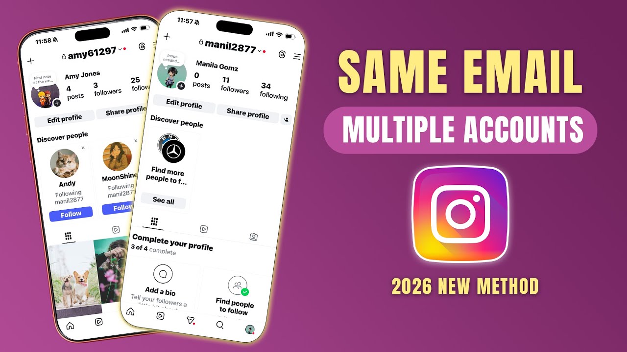 How to Create Multiple Instagram Accounts with Same Email [2026]