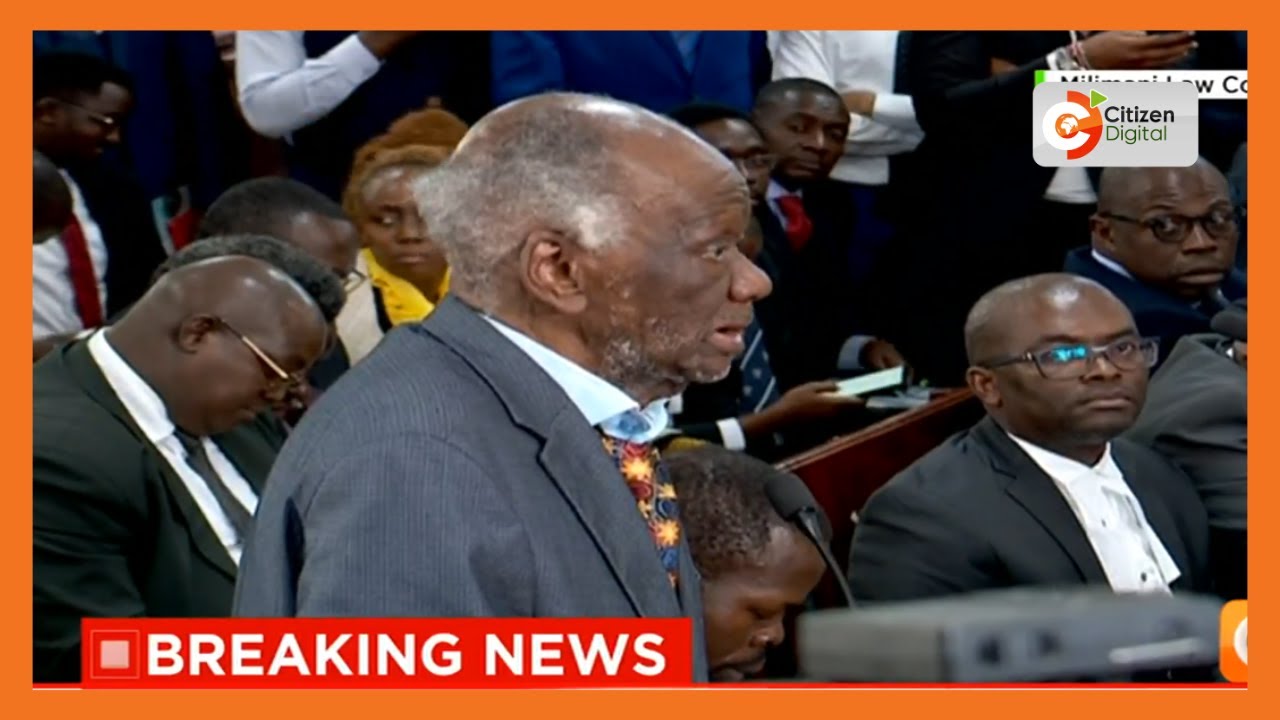 “You're operating in very dangerous waters,” Khaminwa tells judges after Okaying Kindiki swearing-in