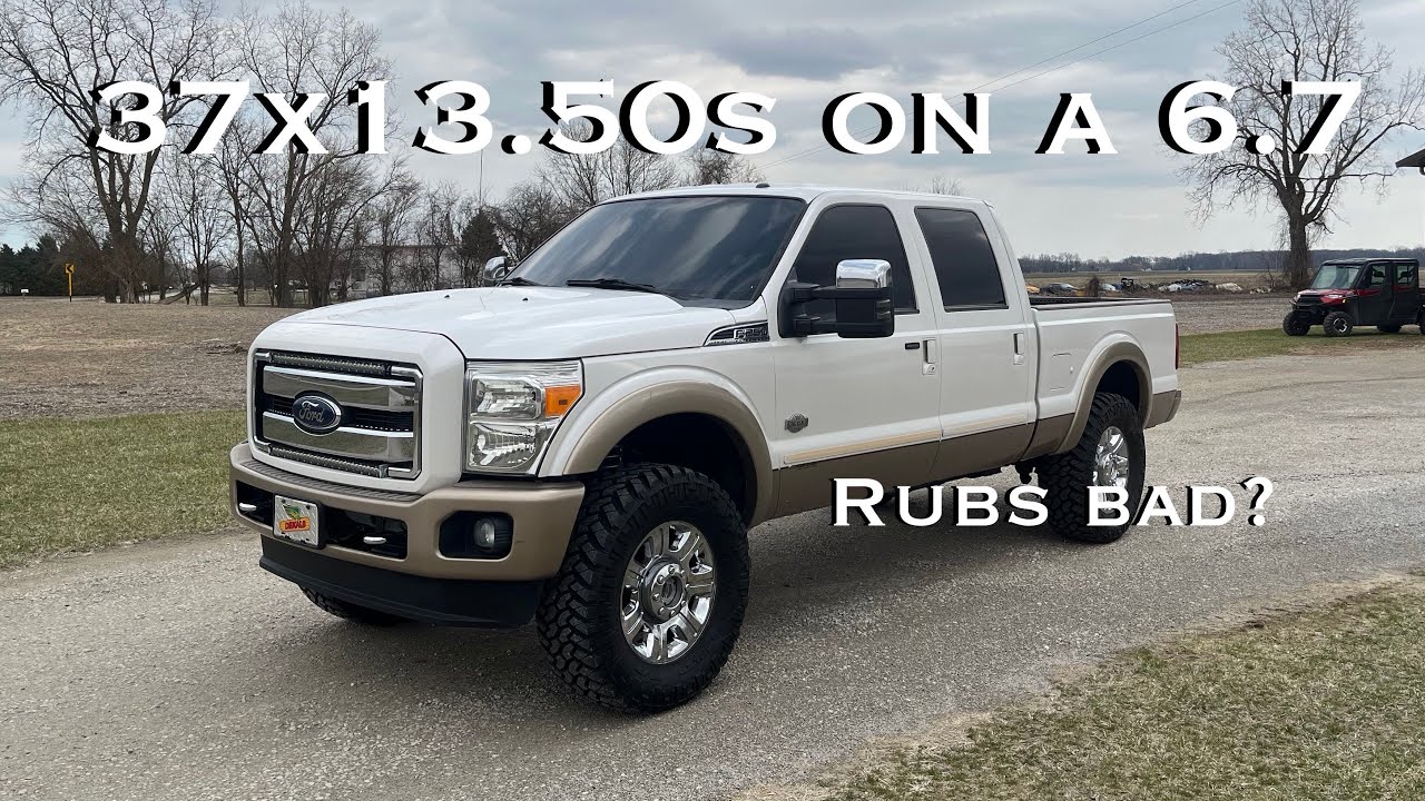 Установка шин 37x13,50 на мой Superduty