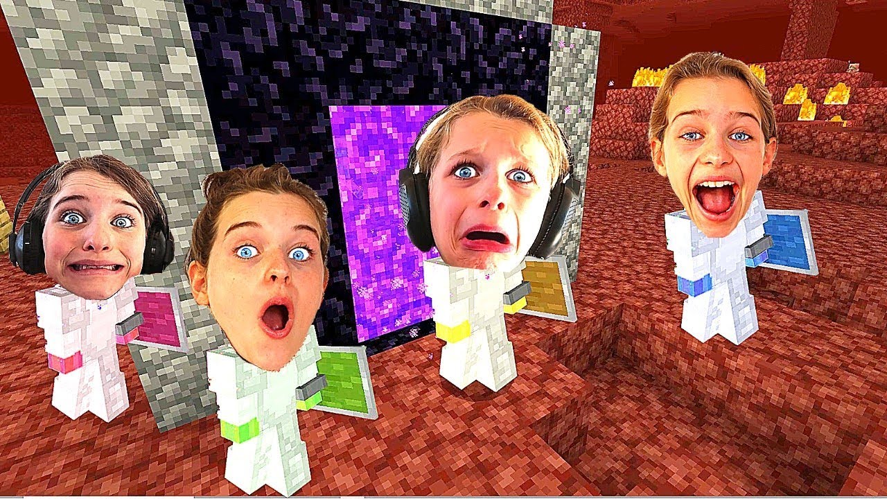 NORRIS NUTS GO TO THE NETHER in Minecraft Gaming