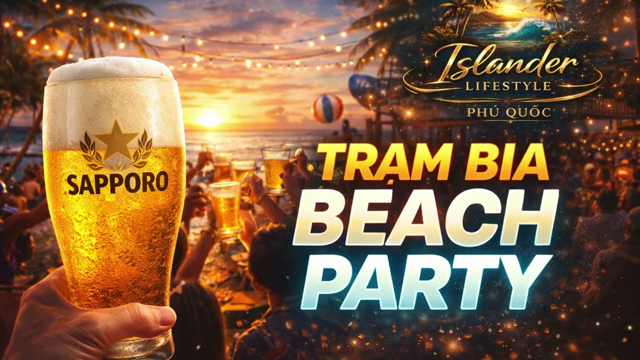 TRẠM BIA BEACH PARTY | PearlIsland Night Vibes 🌴🔥#phuquoc #trambia #duongduong #anthoi #ganhdau
