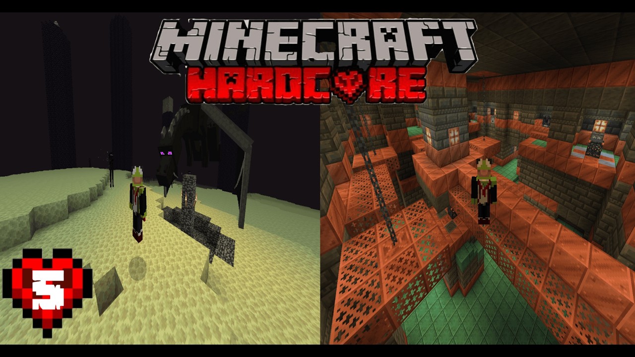 DRAGON, ELYTRA, TRIAL CHAMBERS AND MORE (HARDCCORE MINECRAFT #5)