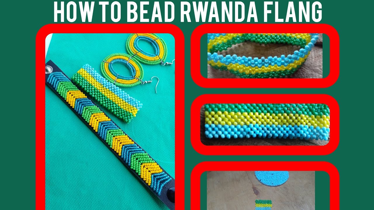 How to bead rwanda flag//diy//simple skill