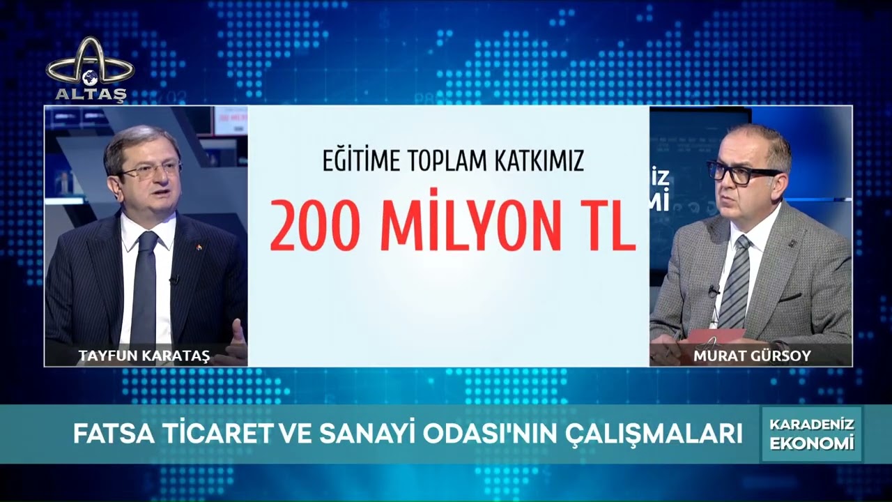Karadeniz Ekonomi |  Fatsa Ticaret ve Sanayi Odası Başkanı Tayfun Karataş