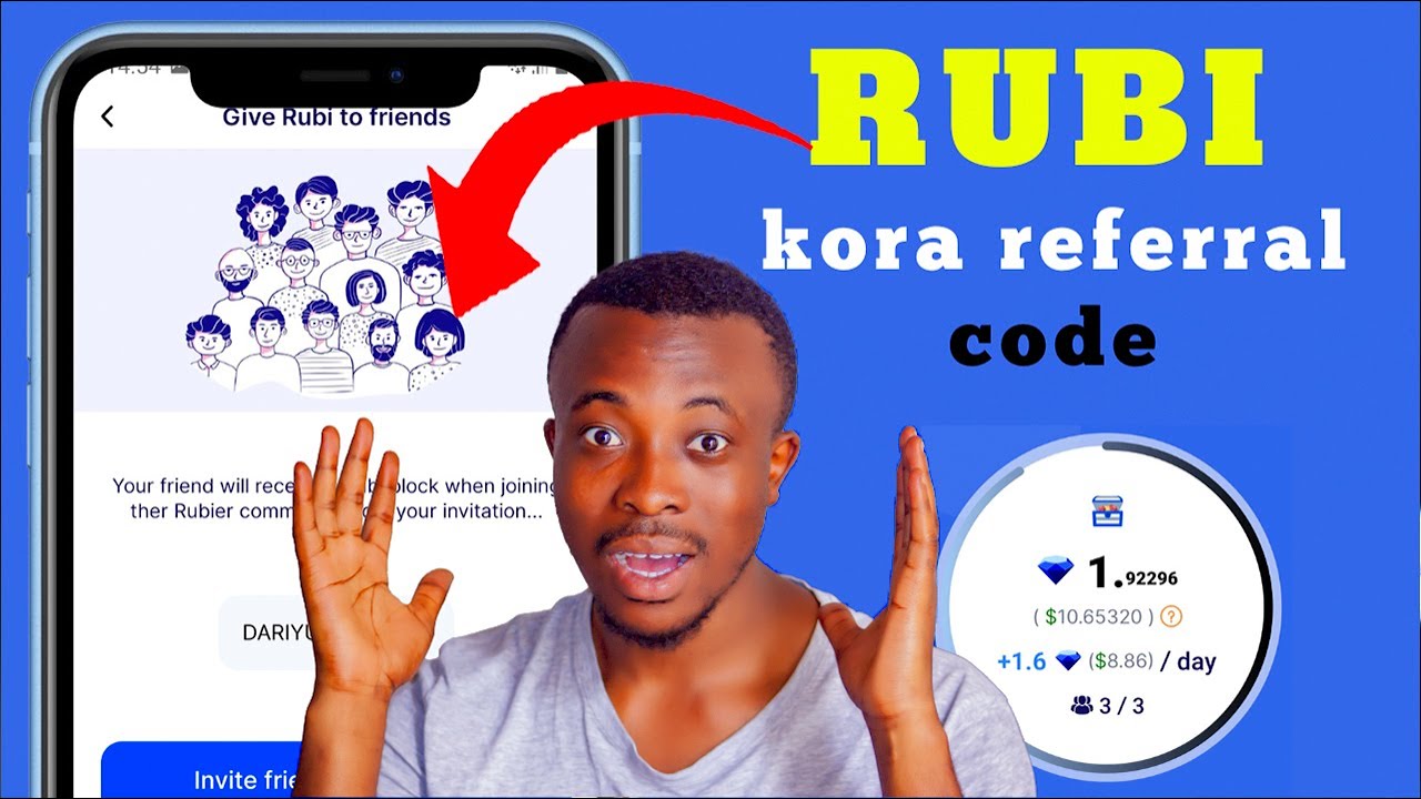 Rubi Network - Uko wakora referral code muri rubi network