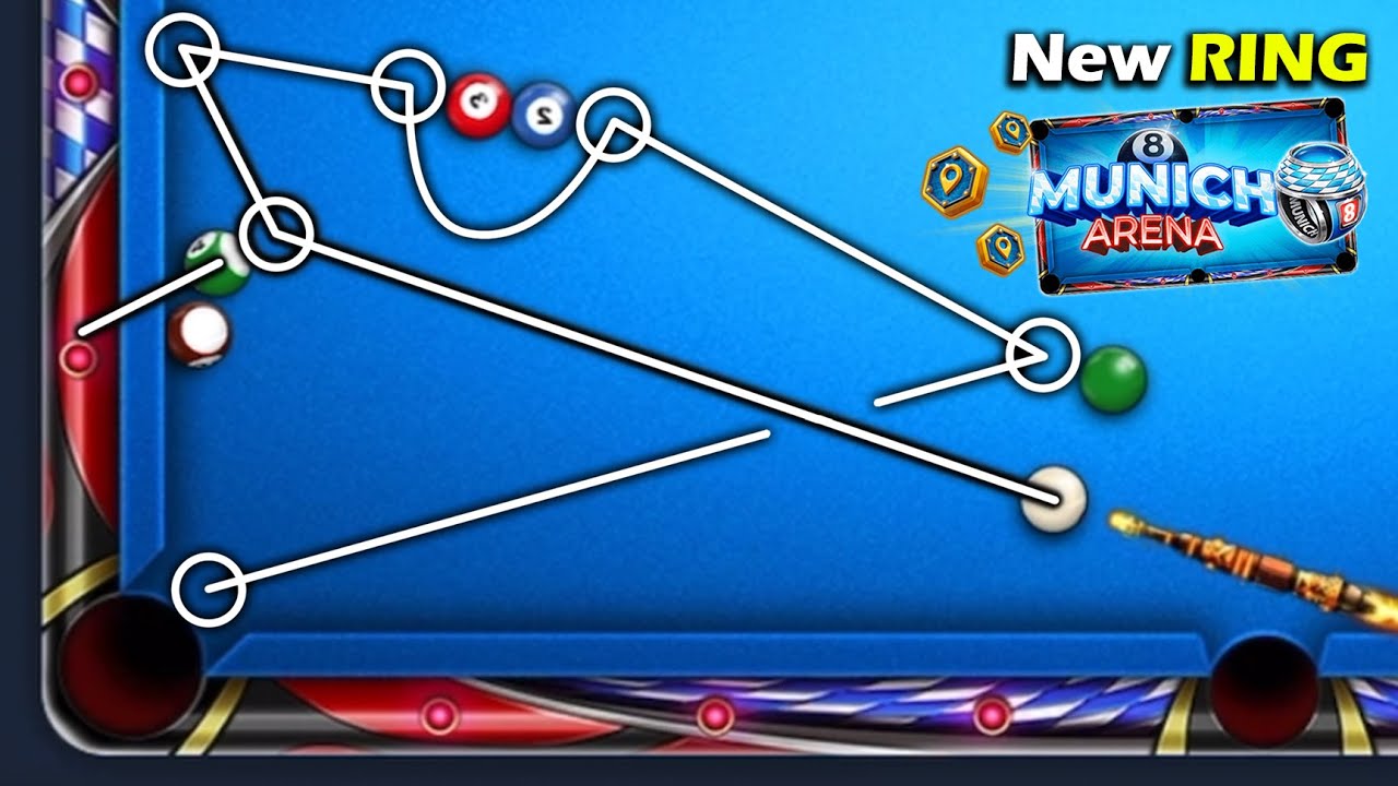8 Ball Pool - Crazy Escape in New 100M MUNICH Table - GamingWithK