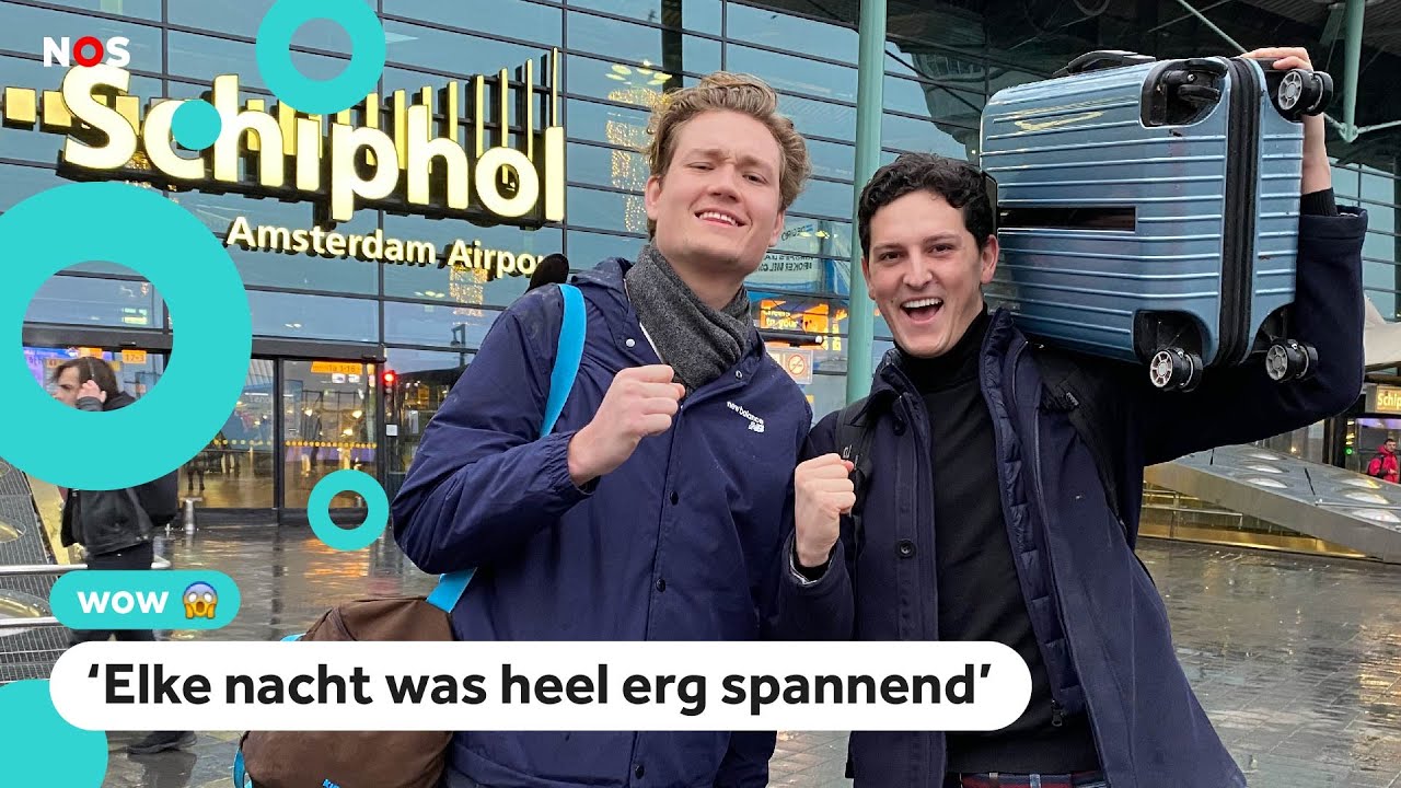 Kai en Sebastian woonden drie dagen op Schiphol